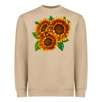 Mushroom tiger eyes sunflower Heavyweight Sweatshirt - LillyAllenDesigns