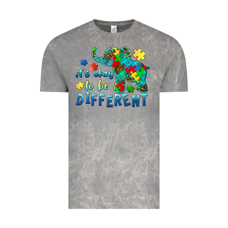 It's Okay To Be Different Elephant Autism Awareness Vintage Tee by BarkalooDesign | Teevron