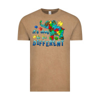 Vintage Coffee it's okay to be different elephant autism awareness Vintage Tee - BarkalooDesign