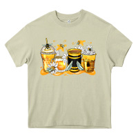 Mossy bumble bee coffee cups Heavy Core Tee - Zillion Design Studio