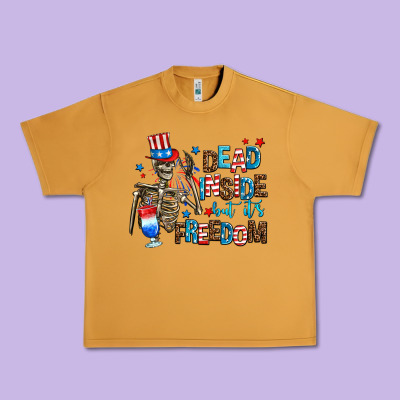 Dead Inside But Its Freedom Urban Heavy Tee Designed By Adodesignshop