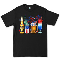 Black 4th of July American drinks Premium Tee - Neo Western