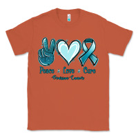Copper Peace Love Cure Ovarian Cancer Classic Tee - Jasminsmagicworld