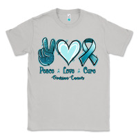 Moon Dust Peace Love Cure Ovarian Cancer Classic Tee - Jasminsmagicworld
