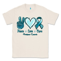 Natural Peace Love Cure Ovarian Cancer Classic Tee - Jasminsmagicworld