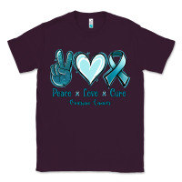 Plum Peace Love Cure Ovarian Cancer Classic Tee - Jasminsmagicworld