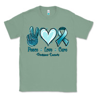 Sage Peace Love Cure Ovarian Cancer Classic Tee - Jasminsmagicworld