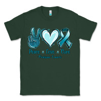 Sports Green Peace Love Cure Ovarian Cancer Classic Tee - Jasminsmagicworld
