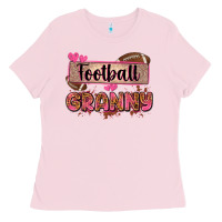 Bubblegum Pink football granny with leopard Ladies Tee - Zillion Design Studio