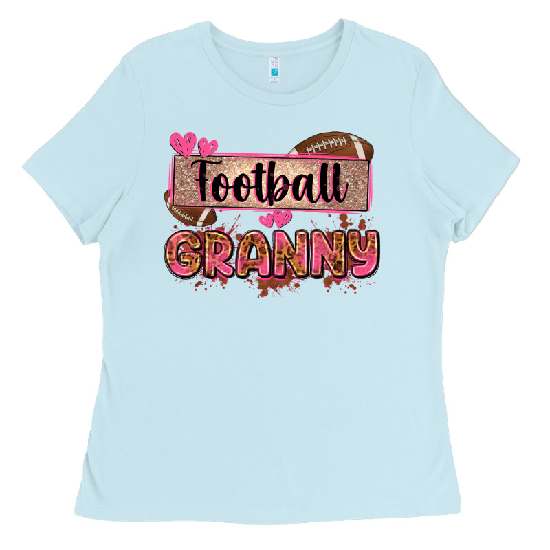 Football Granny With Leopard Ladies Tee by Zillion Design Studio | Teevron