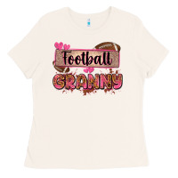 Bone football granny with leopard Ladies Tee - Zillion Design Studio
