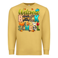 Antique Gold welcome back to school fall Premium Sweatshirt - texasbilliewilder