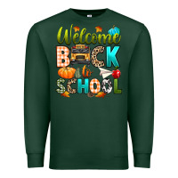 Sports Green welcome back to school fall Premium Sweatshirt - texasbilliewilder