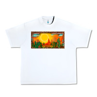 White western  sunset cactus leopard serape   license plate template Urban Heavy Tee - BarkalooDesign