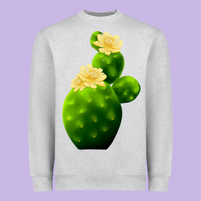 Texas Cactus Heavyweight Sweatshirt Designed By Lillyallendesigns