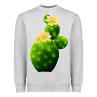 Heather Grey texas cactus Heavyweight Sweatshirt - LillyAllenDesigns