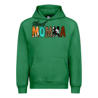 Emerald Blessed Momma Urban Hoodie - CowCowDesign