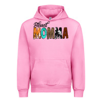 Fuchsia Pink Blessed Momma Urban Hoodie - CowCowDesign
