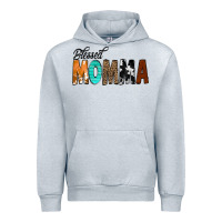 Heather Grey Blessed Momma Urban Hoodie - CowCowDesign