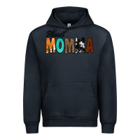 Navy Blessed Momma Urban Hoodie - CowCowDesign
