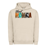 Pigment French Oak Blessed Momma Urban Hoodie - CowCowDesign