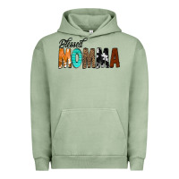 Pigment Oil Green Blessed Momma Urban Hoodie - CowCowDesign