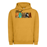Pigment Peanut Butter Blessed Momma Urban Hoodie - CowCowDesign