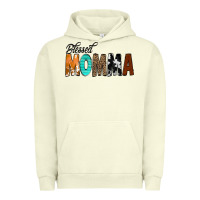 Pigment Pistachio Blessed Momma Urban Hoodie - CowCowDesign