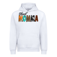 White Blessed Momma Urban Hoodie - CowCowDesign