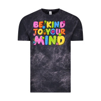 Cloud Black be kind to your mind Vintage Tee - NancyCooperArtShop