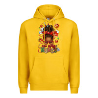 Lemon one merry nurse afro messy bun Premium Hoodie - texasbilliewilder