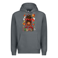Rock one merry nurse afro messy bun Premium Hoodie - texasbilliewilder