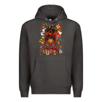 Smoke one merry nurse afro messy bun Premium Hoodie - texasbilliewilder