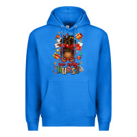 True Royal one merry nurse afro messy bun Premium Hoodie - texasbilliewilder