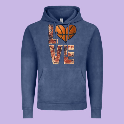 Basketball Love Vintage Hoodie Designed By Jahusdesignshop