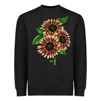 Black strawberry blonde sunflower Heavyweight Sweatshirt - LillyAllenDesigns