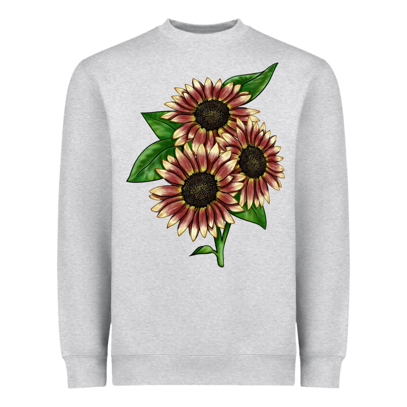 Strawberry Blonde Sunflower Heavyweight Sweatshirt by LillyAllenDesigns | Teevron
