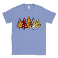 Colony Blue leopard christmas trees Classic Tee - AdoDesignShop