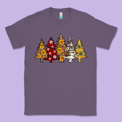 Leopard Christmas Trees Classic Tee Designed By Adodesignshop
