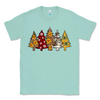 Seafoam leopard christmas trees Classic Tee - AdoDesignShop
