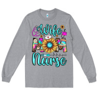 Heather Grey wife mom nurse Long Sleeve Tee - JahusDesignShop
