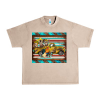 French Oak western truck farm animals serape leopard turquoise's Urban Heavy Tee - BarkalooDesign