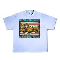 Grape Ice western truck farm animals serape leopard turquoise's Urban Heavy Tee - BarkalooDesign