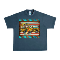 Midnight Navy western truck farm animals serape leopard turquoise's Urban Heavy Tee - BarkalooDesign