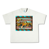 Pistachio western truck farm animals serape leopard turquoise's Urban Heavy Tee - BarkalooDesign
