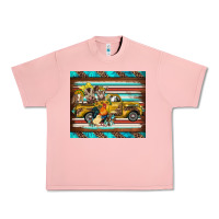 Salmon western truck farm animals serape leopard turquoise's Urban Heavy Tee - BarkalooDesign