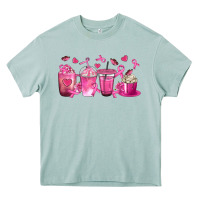 Arona Breast Cancer Coffee Cups Heavy Core Tee - texasbilliewilder