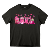 Asphalt Breast Cancer Coffee Cups Heavy Core Tee - texasbilliewilder