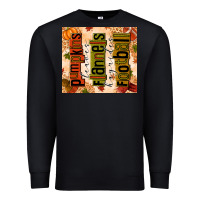 Black pumpkins leaves flannels hayrides football Premium Sweatshirt - texasbilliewilder