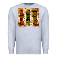 Heather Grey pumpkins leaves flannels hayrides football Premium Sweatshirt - texasbilliewilder